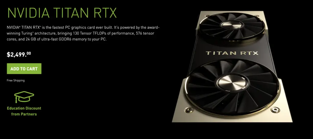 NVIDIA Titan RTX GPU